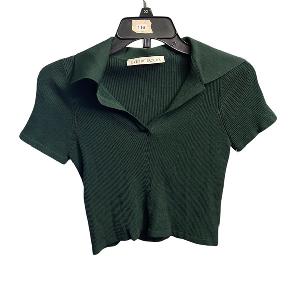 Live The Process Atlas Crop Polo Top - Picture 1 of 5